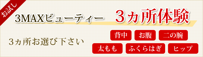 お試し３ヵ所体験